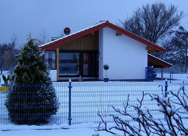Unser Ferienhaus im Schnee